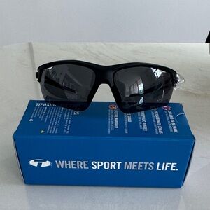 Black Sport Sunglasses with Dark Lenses